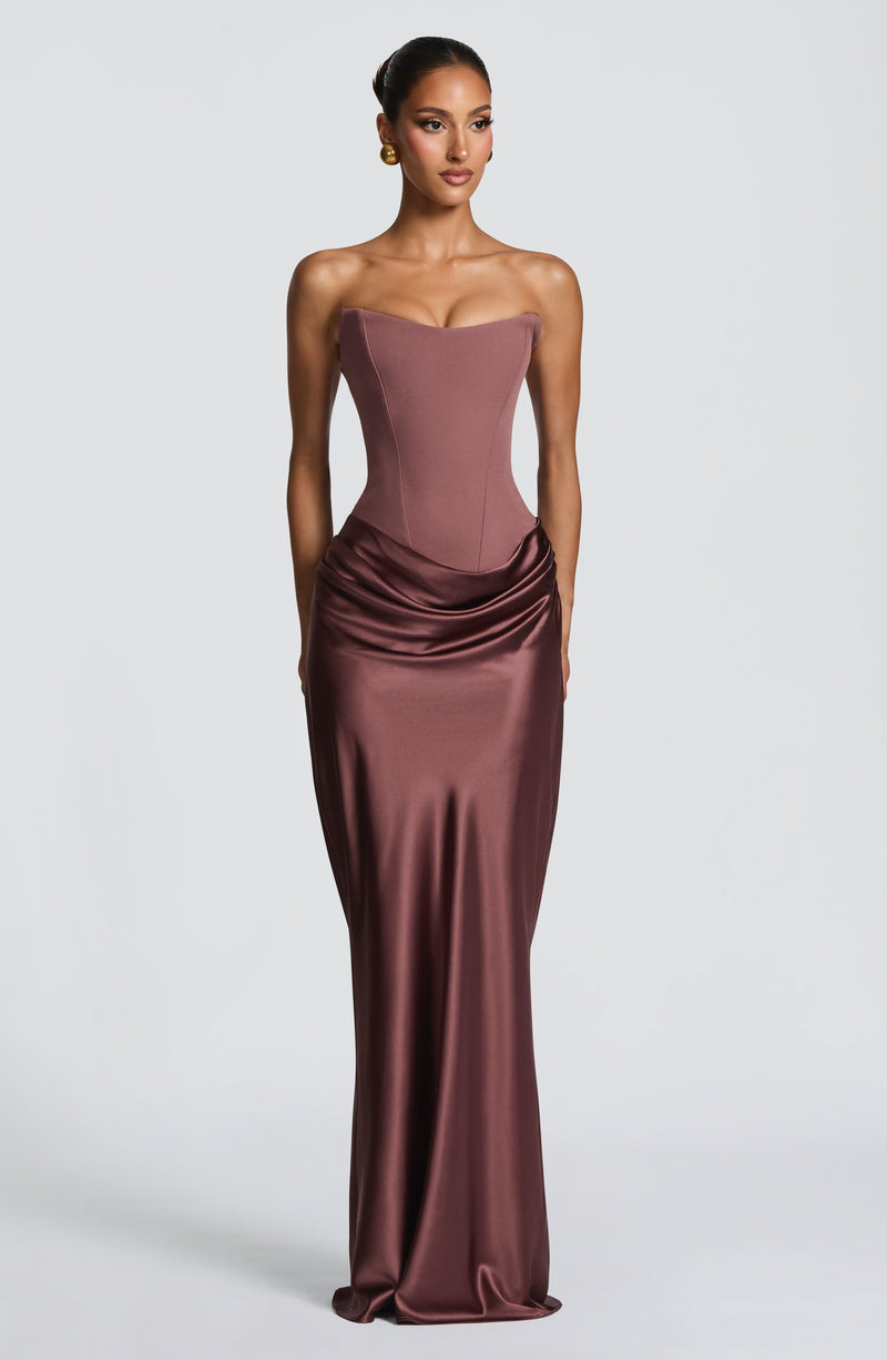 dusty rose boho dress Babyboo Maggie Maxi in Size XXL Dolce & Gabbana - Ruffle Built No Split Color:Canary