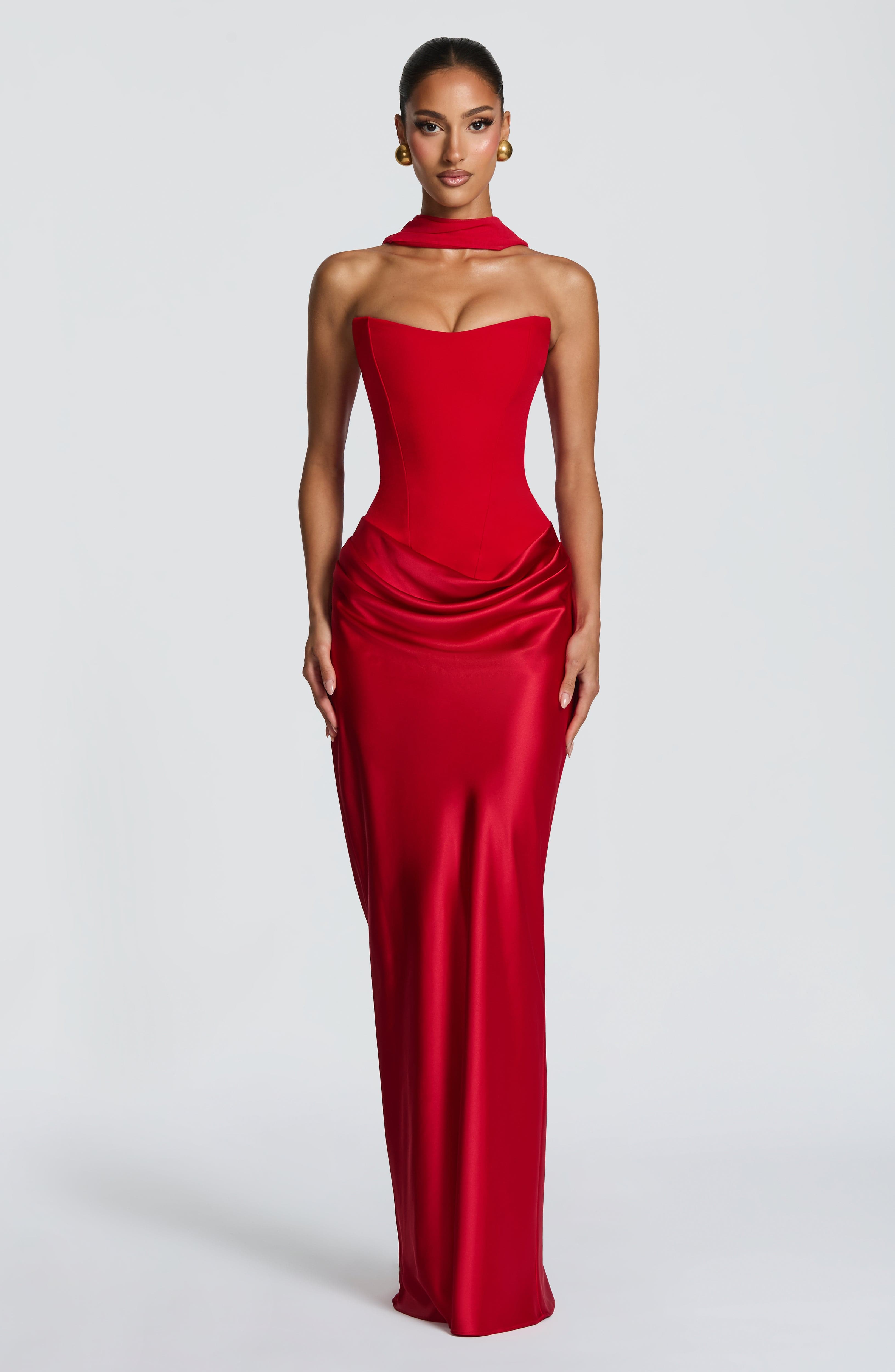 Red Maxi Dress - Maggie Maxi Dress