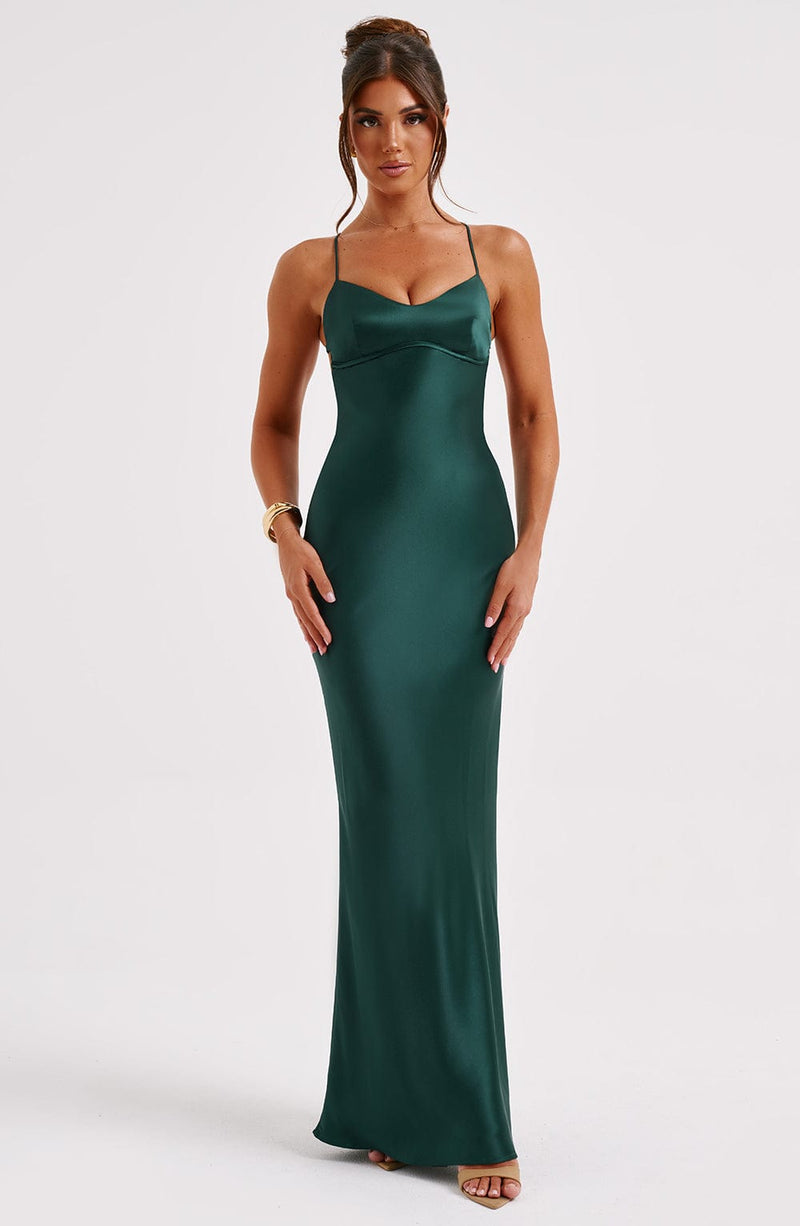 Malika Maxi Dress - Emerald – BABYBOO
