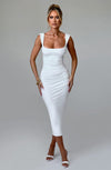 Malina Midi Dress - Ivory Dress XS Babyboo Fashion Premium Exclusive Design