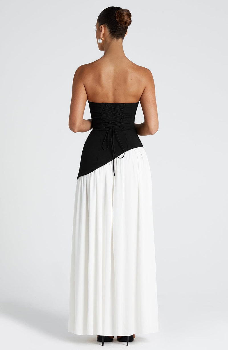 Maliyah Maxi Dress - Black/White | Maxi Dress | Babyboo Fashion Maliyah Maxi Dress - Black/White | Maxi Dress | Babyboo Fashion