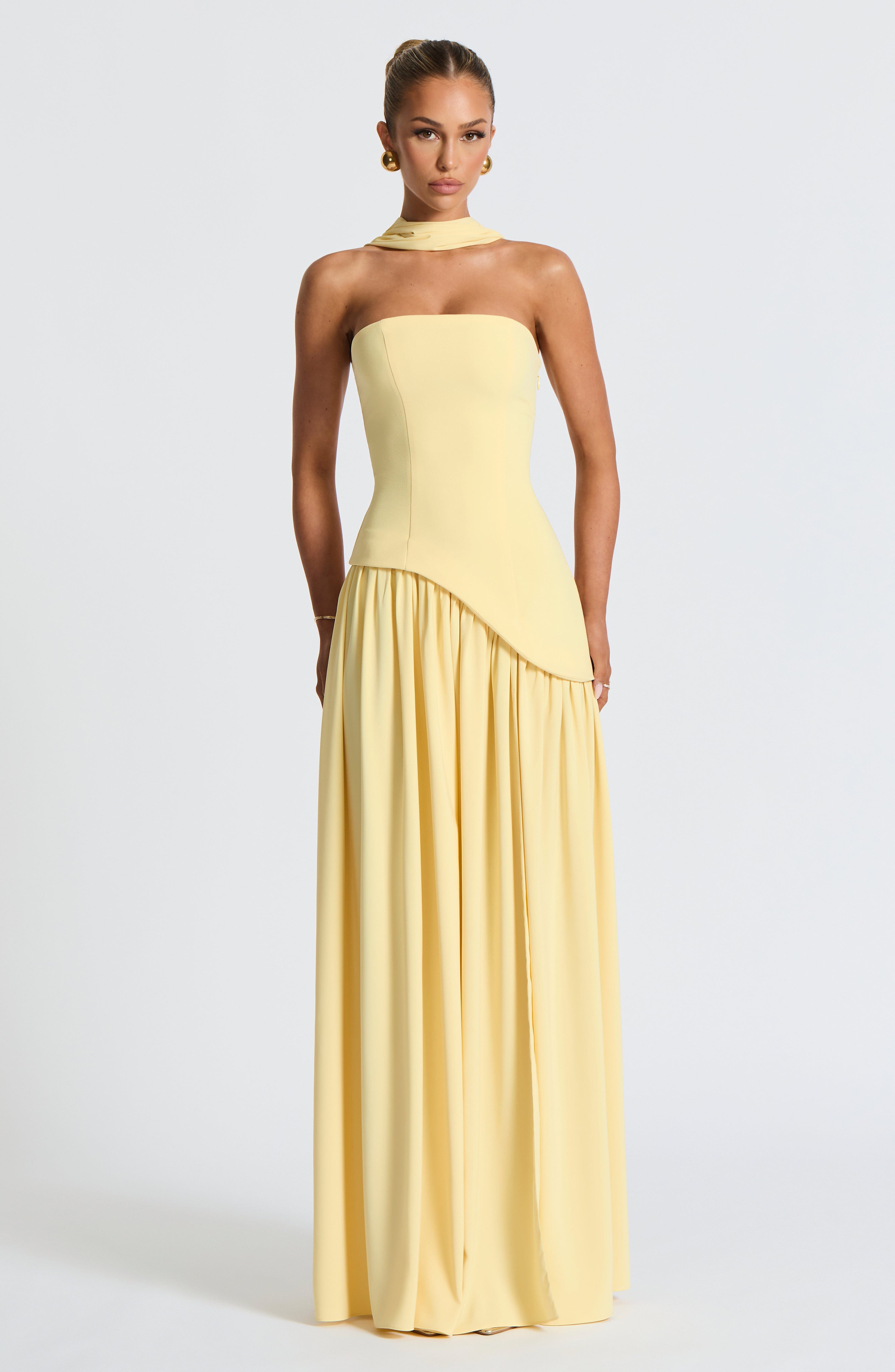 Maliyah Maxi Dress - Lemon | Yellow Maxi Dress at Babyboo Fashion