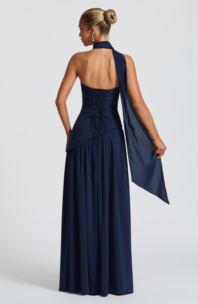 Maliyah Maxi Dress - Navy| Blue Maxi Dress| Babyboo Fashion Maliyah Maxi Dress - Navy| Blue Maxi Dress| Babyboo Fashion