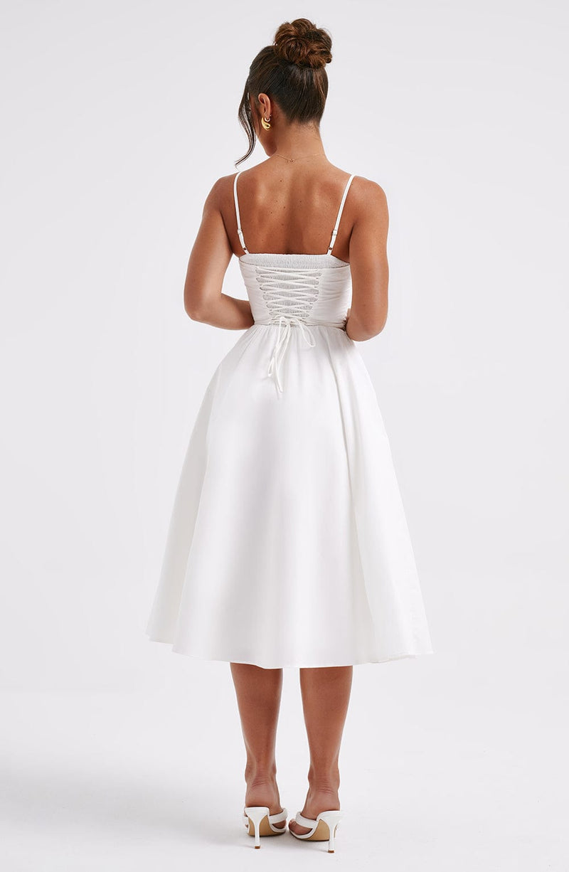 Mariella Midi Dress - Ivory Dress Babyboo Fashion Premium Exclusive Design