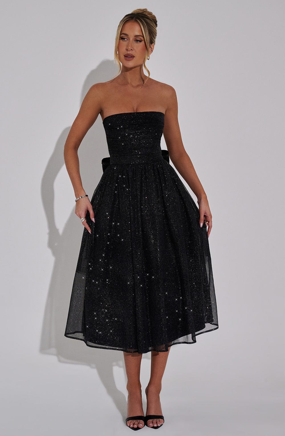 Marissa Midi Dress - Black Sparkle main image 1