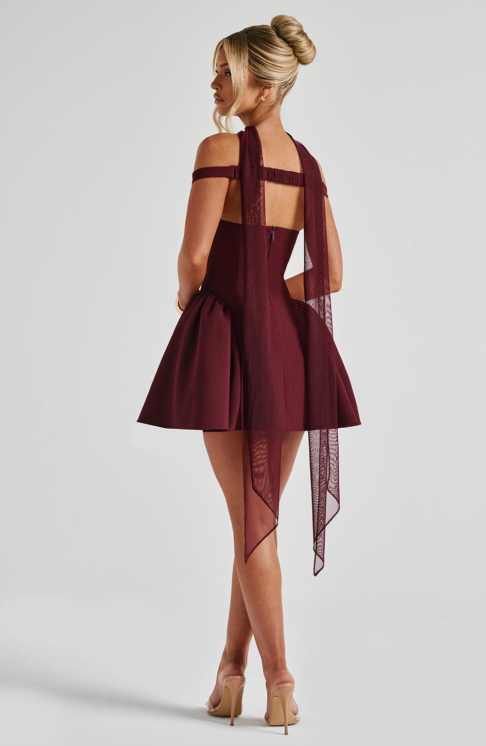 Esme Mini Dress - Cherry Lacquer