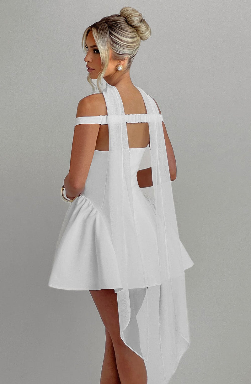 Marla Mini Dress - Ivory Babyboo Fashion Marla Mini Dress - Ivory Babyboo Fashion