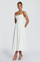 Marlowe Midi Dress - Ivory Dress Babyboo Fashion Premium Exclusive Design