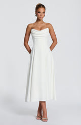 Marlowe Midi Dress - Ivory Dress Babyboo Fashion Premium Exclusive Design