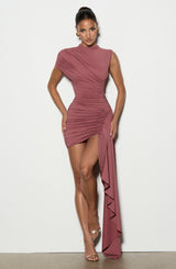 Marnie Mini Dress - Rose Brown Dress Babyboo Fashion Premium Exclusive Design