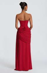 Matisse Maxi Dress - Deep Red Dress Babyboo Fashion Premium Exclusive Design