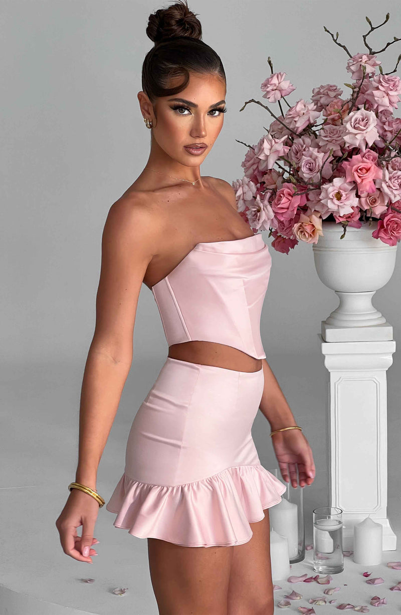 Maura Mini Skirt - Blush Skirt Babyboo Fashion Premium Exclusive Design