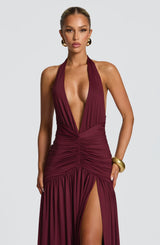 Melania Maxi Dress - Cherry Lacquer Dress Babyboo Fashion Premium Exclusive Design