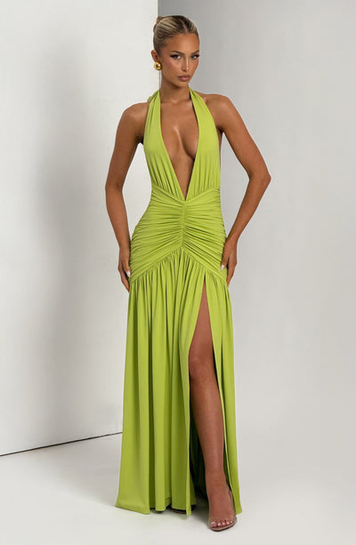 Green Maxi Dress - Melania Maxi Dress in Olive | Babyboo Fashion Green Maxi Dress - Melania Maxi Dress in Olive | Babyboo Fashion