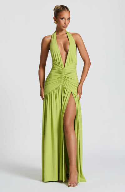 Green Maxi Dress - Melania Maxi Dress in Olive | Babyboo Fashion Green Maxi Dress - Melania Maxi Dress in Olive | Babyboo Fashion