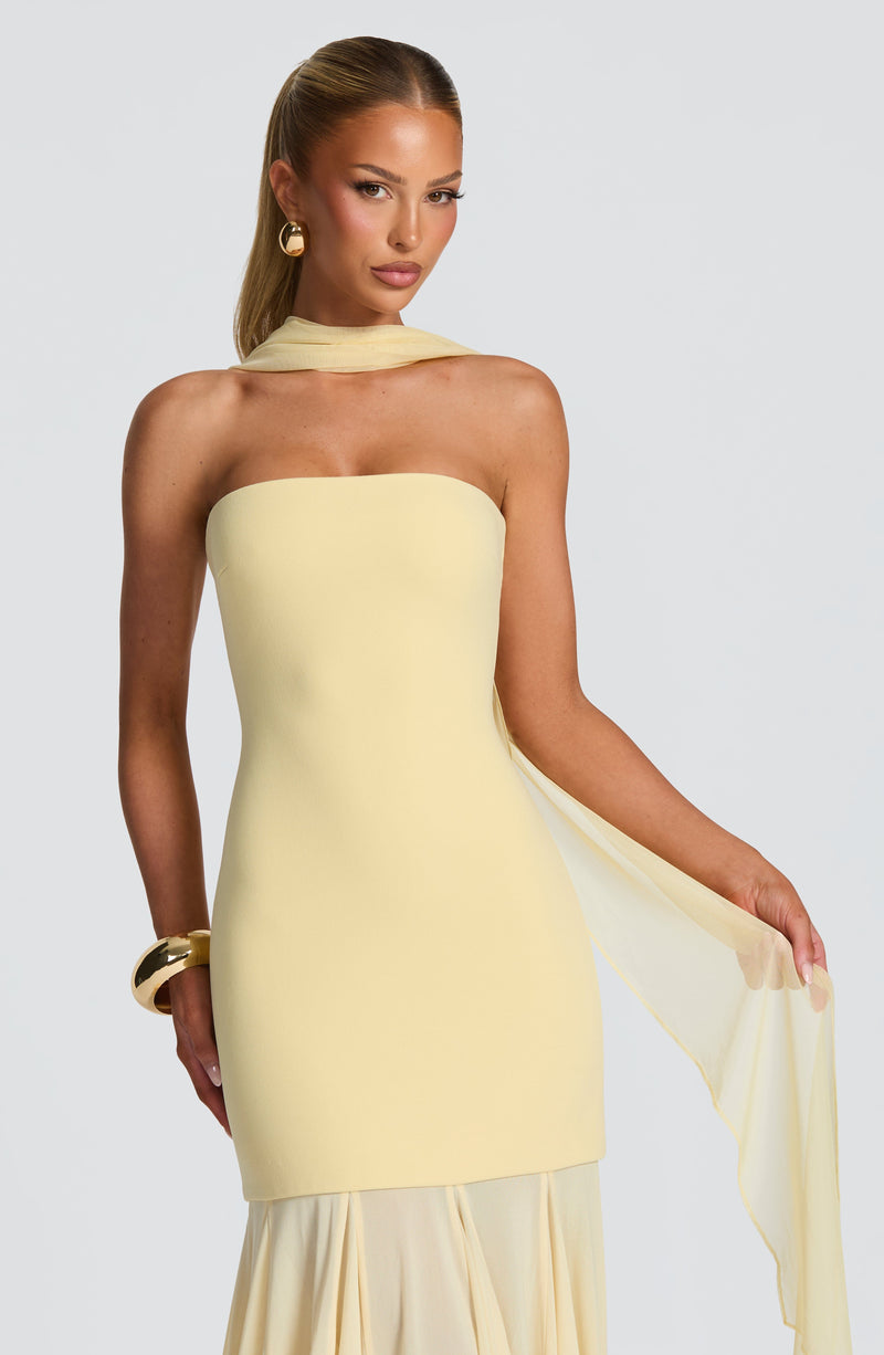 Yellow Maxi Dress - Merritt Gown - Lemon | Babyboo Fashion