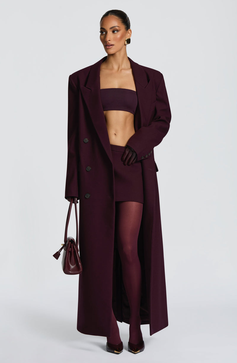 Michelle Coat - Plum Jacket Babyboo Fashion Premium Exclusive Design
