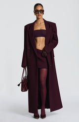 Michelle Coat - Plum Jacket Babyboo Fashion Premium Exclusive Design