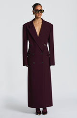 Michelle Coat - Plum Jacket Babyboo Fashion Premium Exclusive Design