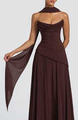 Mila Scarf - Plum Brown Accessories ONE SIZE Babyboo Fashion Premium Exclusive Design