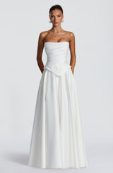 Mira Maxi Skirt - Ivory Skirt Babyboo Fashion Premium Exclusive Design