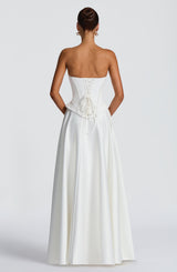 Mira Maxi Skirt - Ivory Skirt Babyboo Fashion Premium Exclusive Design