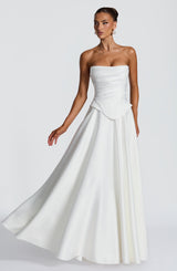 Mira Maxi Skirt - Ivory Skirt Babyboo Fashion Premium Exclusive Design