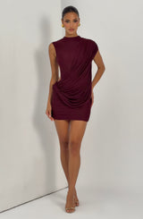 Mireya Mini Dress - Cherry Lacquer Dress Babyboo Fashion Premium Exclusive Design