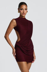 Mireya Mini Dress - Cherry Lacquer Dress Babyboo Fashion Premium Exclusive Design
