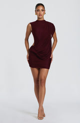 Mireya Mini Dress - Cherry Lacquer Dress Babyboo Fashion Premium Exclusive Design