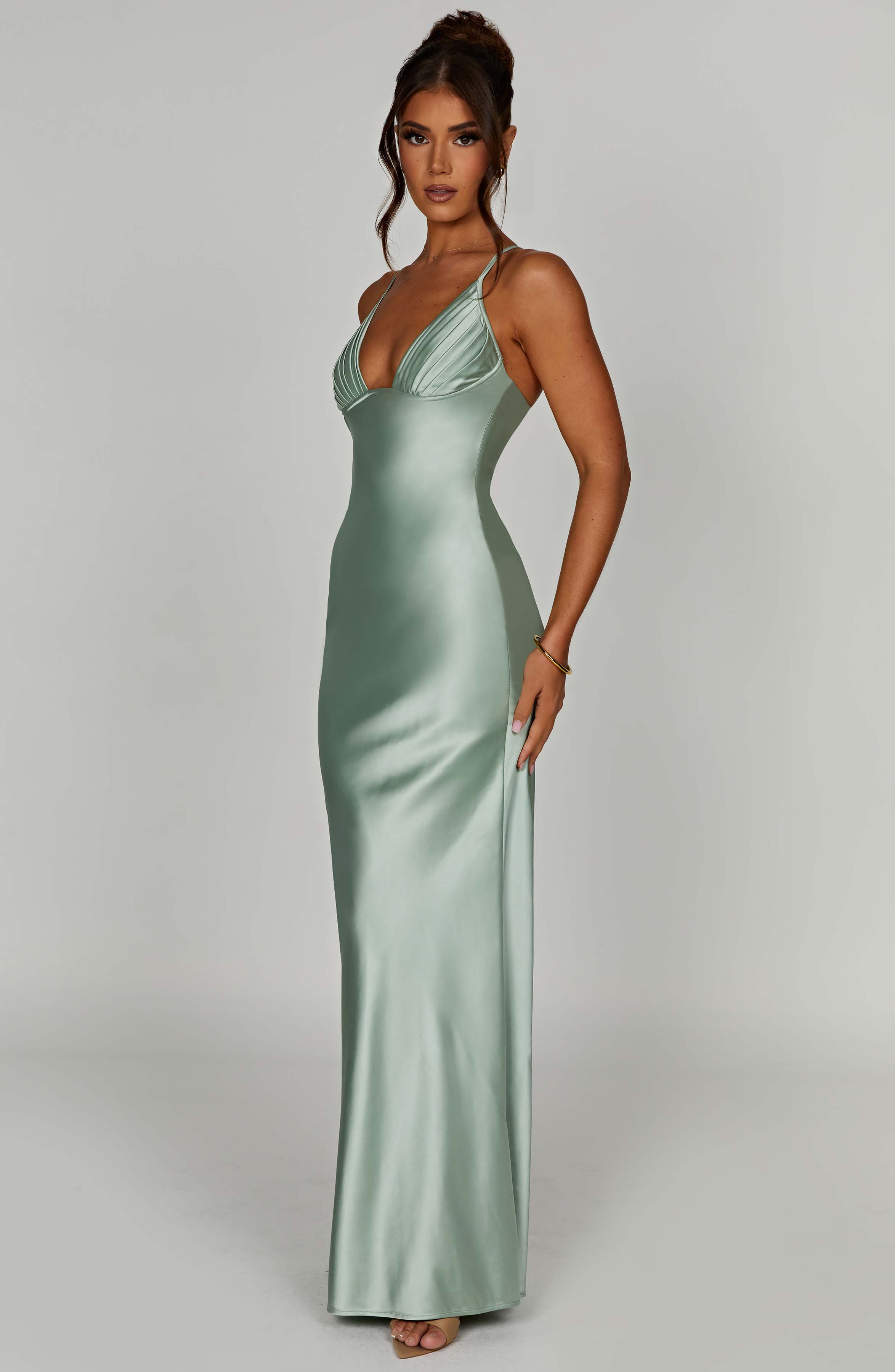 Miriam Maxi Dress Sage BABYBOO