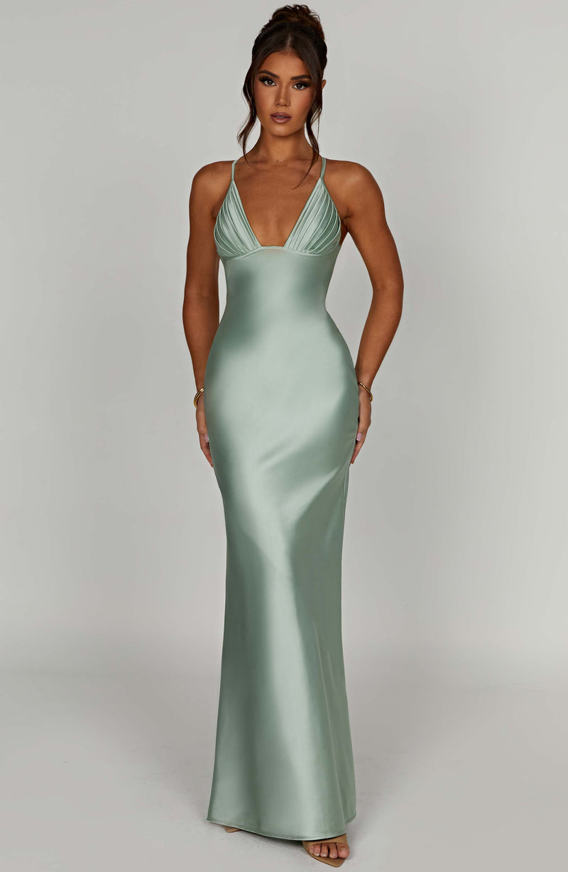 Miriam Maxi Dress - Sage Dress XS Babyboo Fashion Premium Exclusive Design