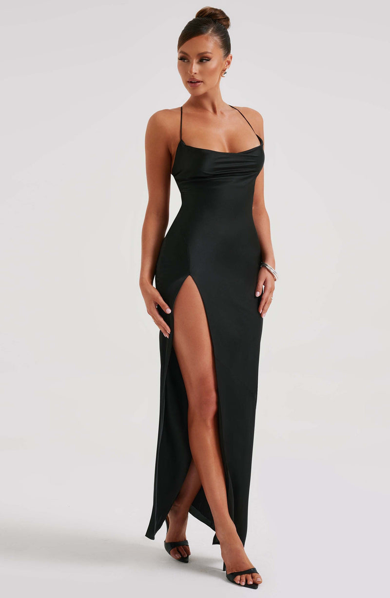 Misha Maxi Dress - Black Dress Babyboo Fashion Premium Exclusive Design