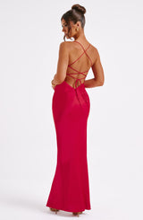 Misha Maxi Dress - Red Dress Babyboo Fashion Premium Exclusive Design