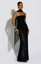 Miya Scarf - Black Accessories ONE SIZE Babyboo Fashion Premium Exclusive Design