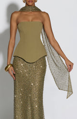 Miya Scarf - Sage Accessories ONE SIZE Babyboo Fashion Premium Exclusive Design