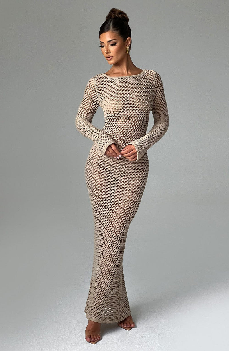 Moana Maxi Dress - Beige Dress XS Babyboo Fashion Premium Exclusive Design