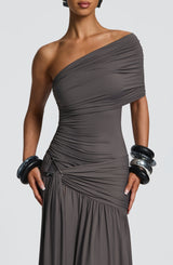 Monica Maxi Dress - Charcoal Dress Babyboo Fashion Premium Exclusive Design