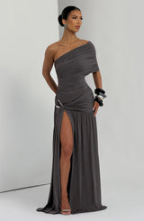 Monica Maxi Dress - Charcoal Dress Babyboo Fashion Premium Exclusive Design