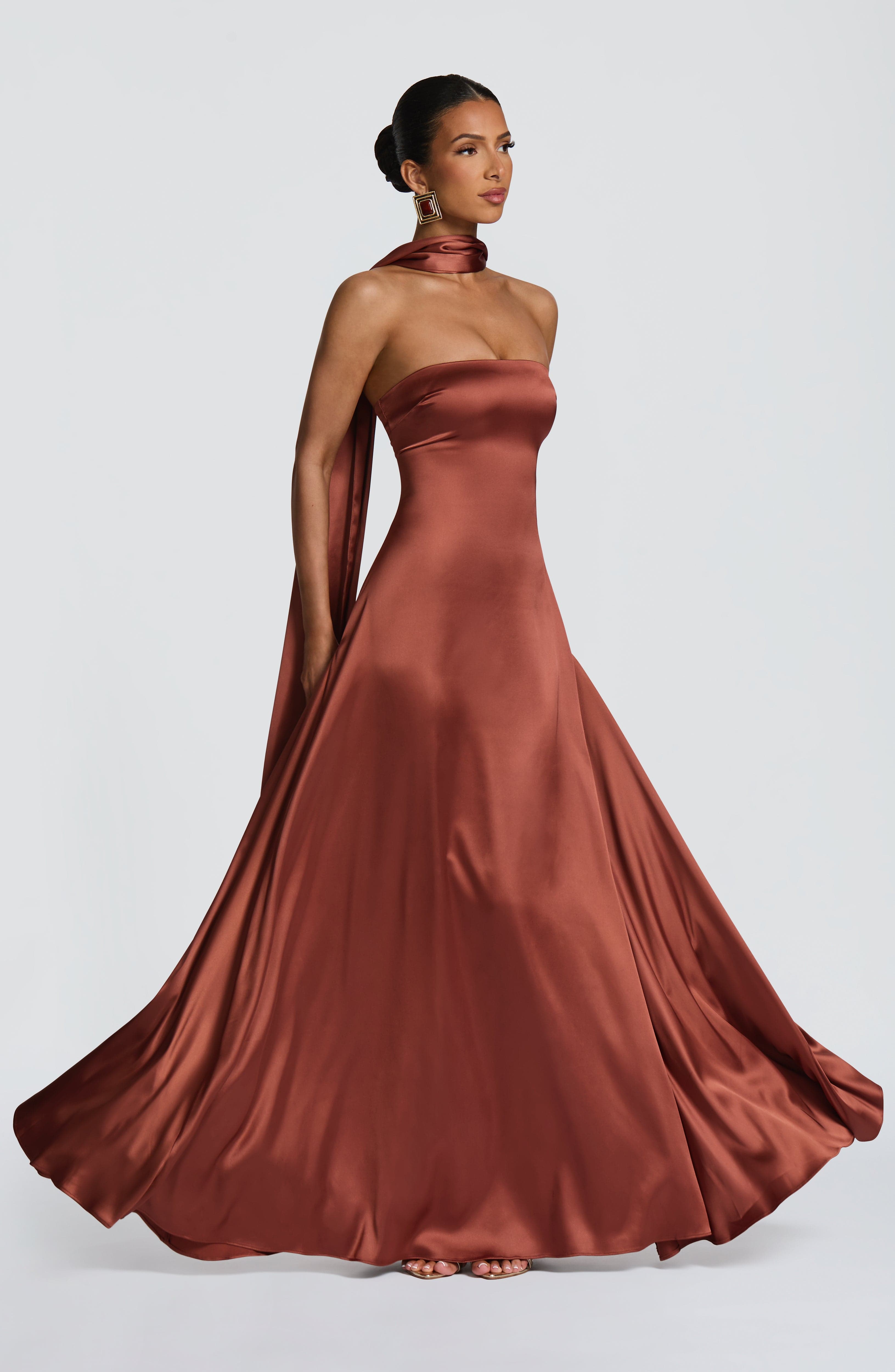 Shop the Rust Maxi Dress