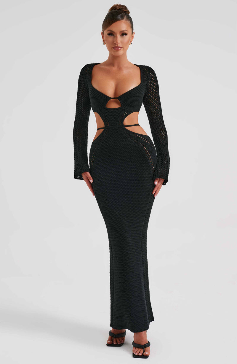 Nadine Maxi Dress - Black Dress XS Babyboo Fashion Premium Exclusive Design