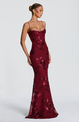 Nefertiti Maxi Dress - Burgundy Dress Babyboo Fashion Premium Exclusive Design