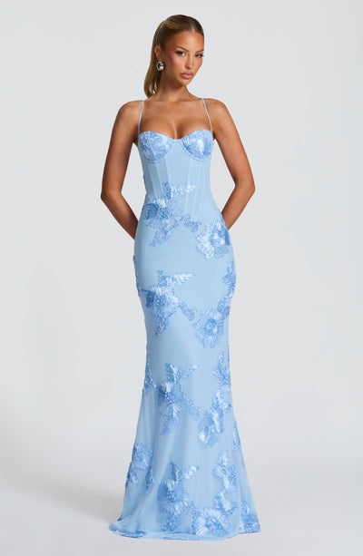 Nefertiti Maxi Dress - Glacier Blue Nefertiti Maxi Dress - Glacier Blue