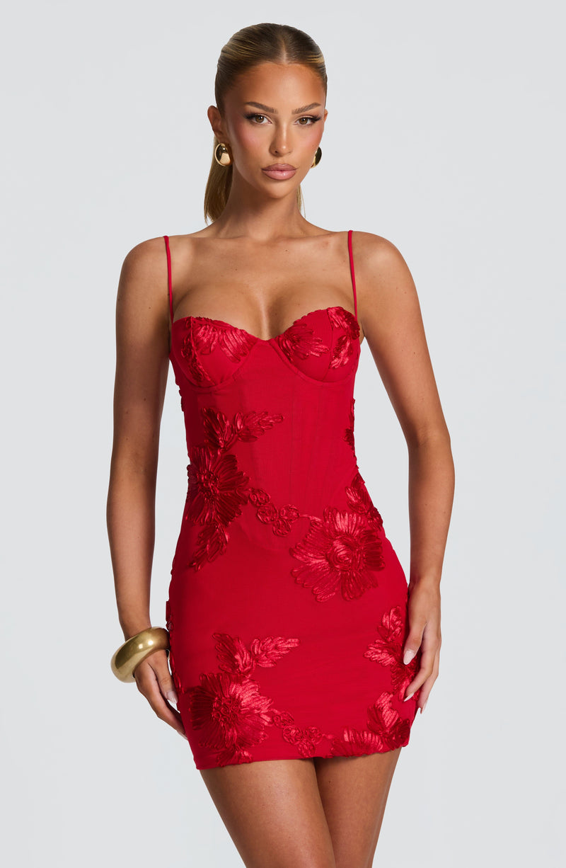Nefertiti Mini Dress - Red Nefertiti Mini Dress - Red