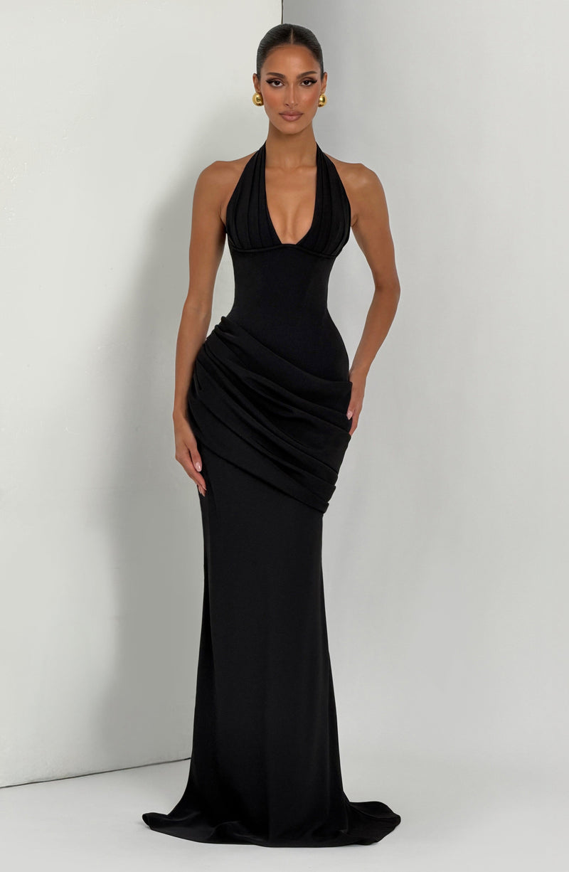 bridesmaid dresses durham nc Black Maxi Dress - Nehemia Gown - Black