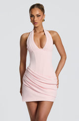 Nehemia Mini Dress - Blush Dress Babyboo Fashion Premium Exclusive Design