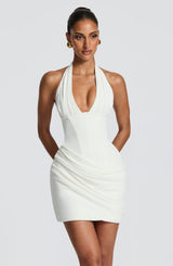 Nehemia Mini Dress - Ivory Dress Babyboo Fashion Premium Exclusive Design