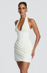 Nehemia Mini Dress - Ivory Dress Babyboo Fashion Premium Exclusive Design