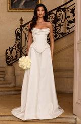 Neri Skirt Train - Ivory Skirt Babyboo Fashion Premium Exclusive Design