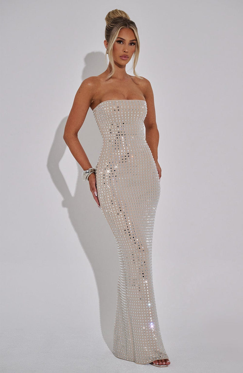 neriah maxi dress Adelyn Rae Neriah Twist Hi-Low Maxi Dress